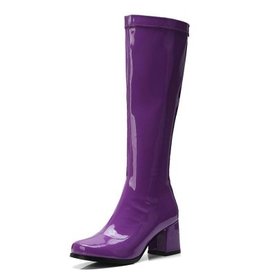 solid colors knee high boots high heels MA
